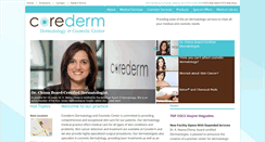 Desktop Screenshot of corederm.com