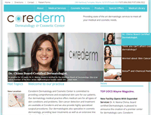 Tablet Screenshot of corederm.com